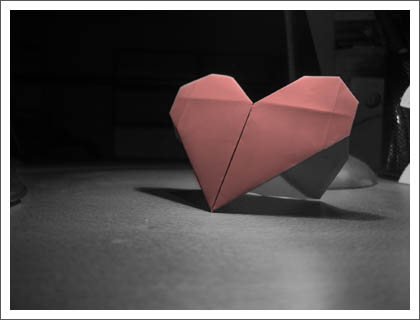 origami heart